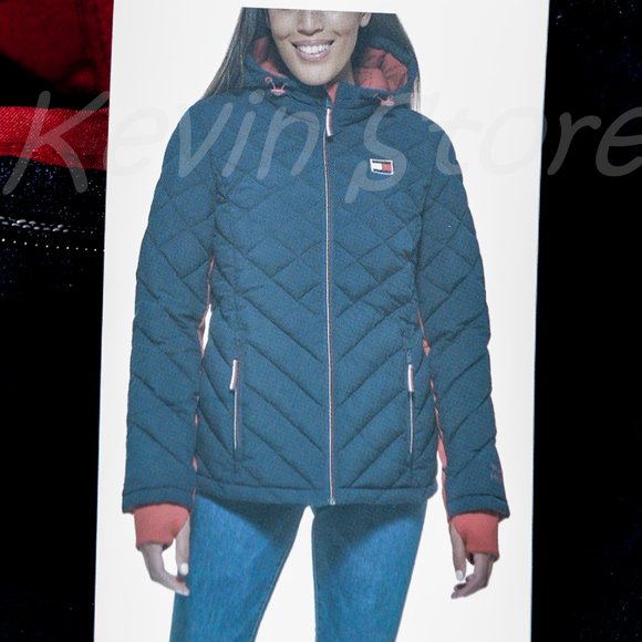 NWT NAVY Tommy‎ Hilfiger Ladies' Packable Jacket - Picture 10 of 12